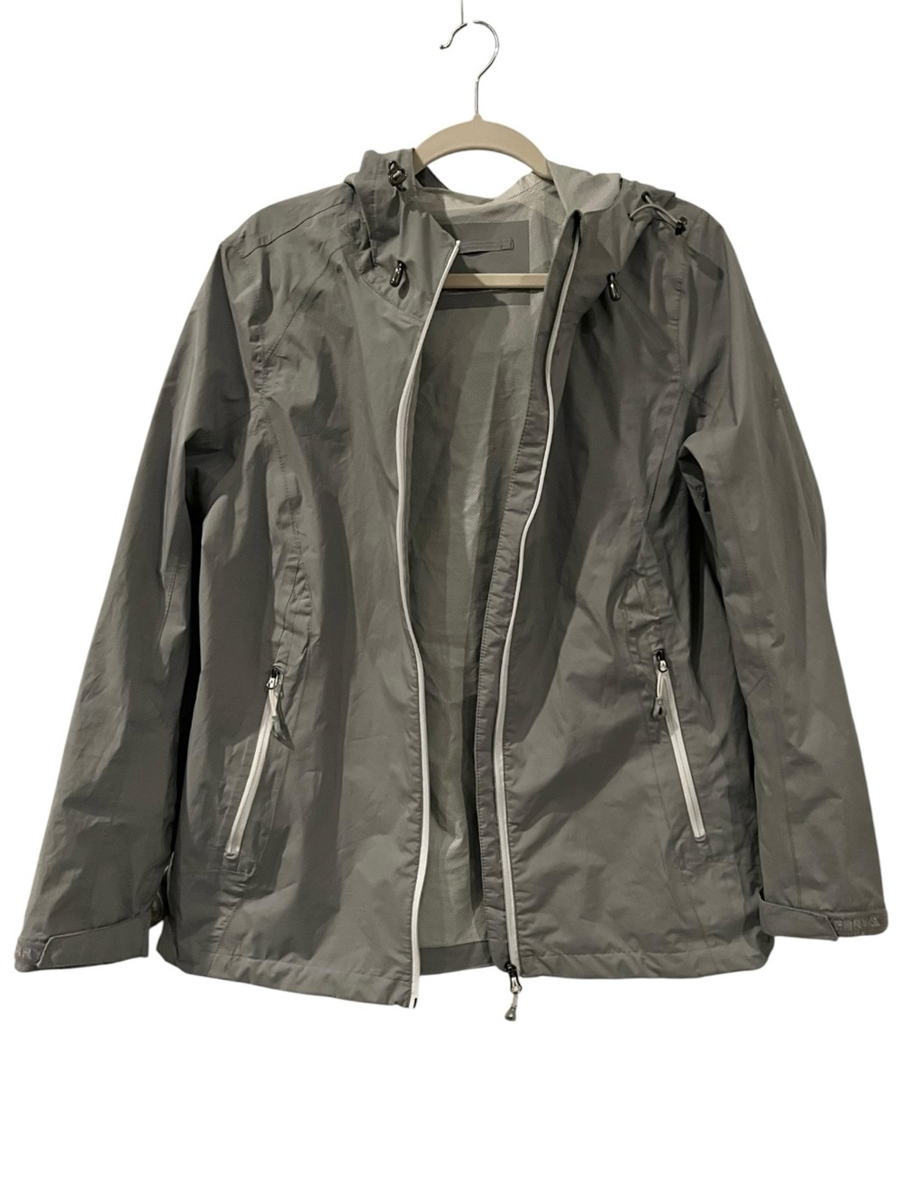 Gerry Women’s Lightweight Waterproof Rain Jacket | Gray/Silver | Large